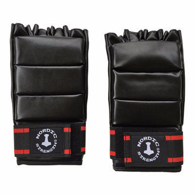 Sandsackhandschuhe, offene Finger, schwarz, Einheitsgröße