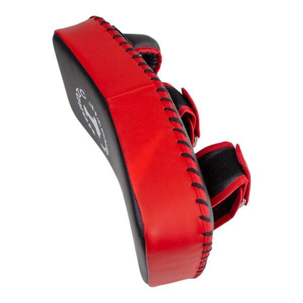 Schlagpolster PRO, leicht gekrümmt, schwarz/rot