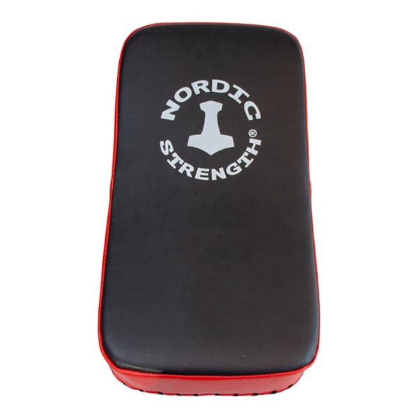 Schlagpolster PRO, leicht gekrümmt, schwarz/rot