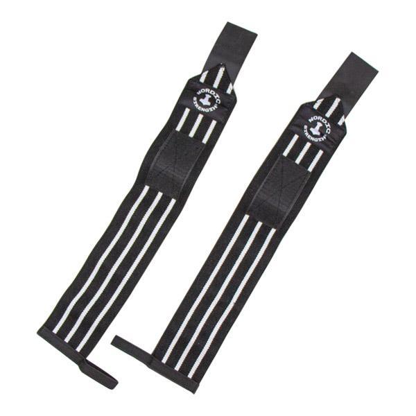 Handgelenkbandage, schwarz-weiß (Paar)