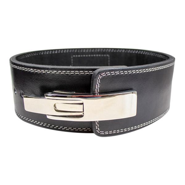 Powerlifter-Gürtel mit Hebelverschluss, schwarz