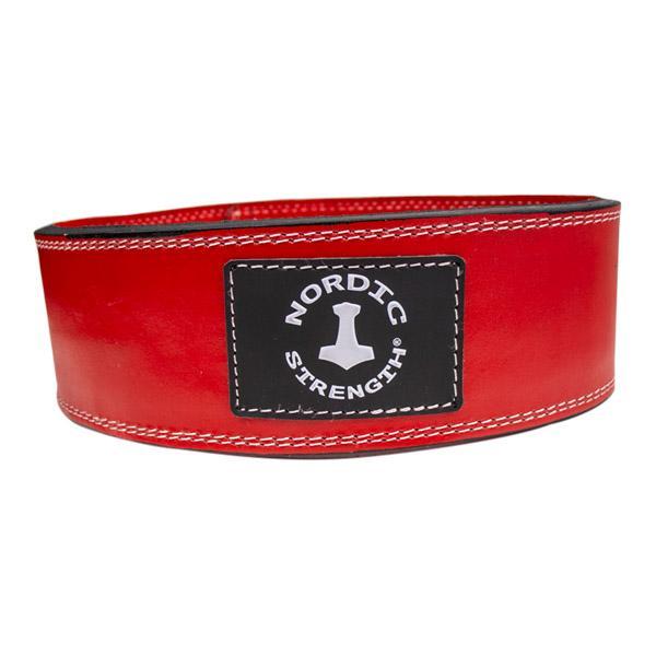 Powerlifter-Gürtel mit Hebelverschluss, rot