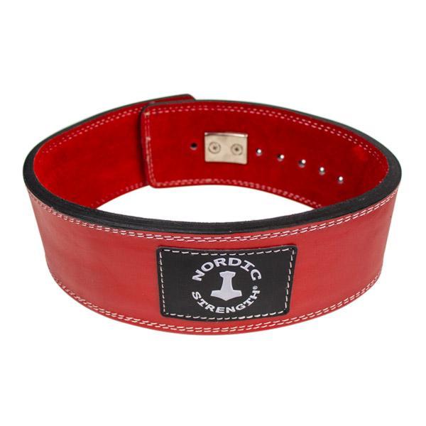 Powerlifter-Gürtel mit Hebelverschluss, rot