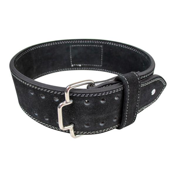 Professioneller Trainingsgürtel mit Schnellverschluss, schwarzes Leder