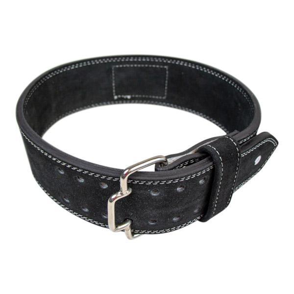 Professioneller Trainingsgürtel mit Schnellverschluss, schwarzes Leder