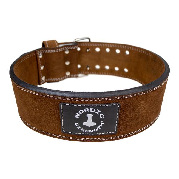 Professioneller Trainingsgürtel mit Schnellverschluss, braunes Leder