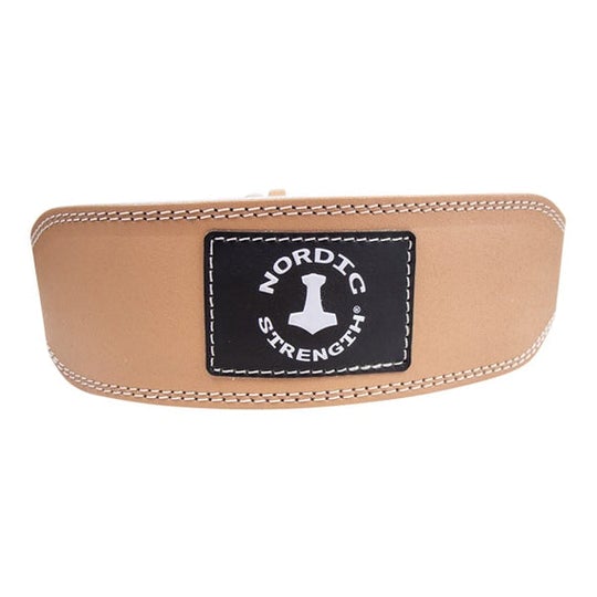 Schlichter Trainingsgürtel, hellbraunes Leder