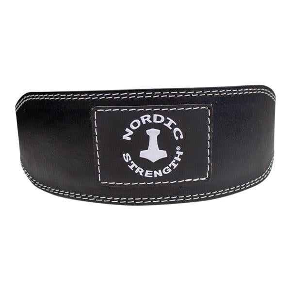 Schlichter Trainingsgürtel, schwarzes Leder