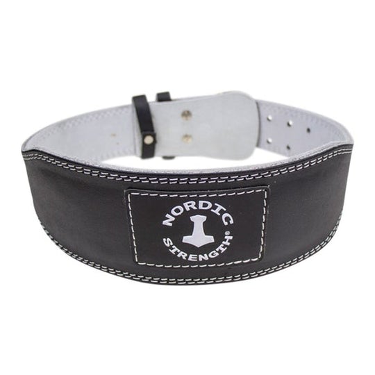 Schlichter Trainingsgürtel, schwarzes Leder