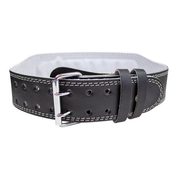 Schlichter Trainingsgürtel, schwarzes Leder