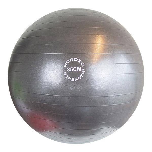 Hochwertiger Gymnastikball von Nordic Strength, 85 cm, grau