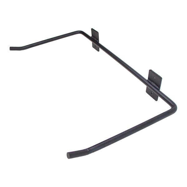 Wandhalterung für Gymnastikmatten, schwarz, gebürsteter Stahl