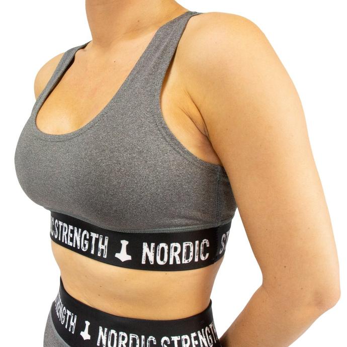 Sport-BH mit Baumwollanteil, grau