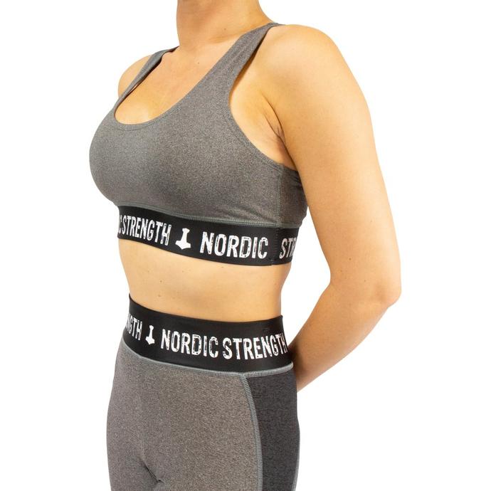 Sport-BH mit Baumwollanteil, grau