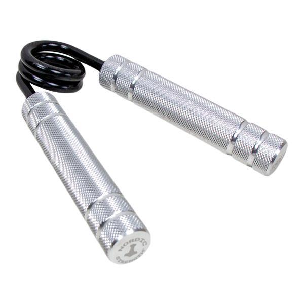 Fingerhantel "Hand Grip PRO", 150 lbs (ca. 68 kg) - metallic-silbern