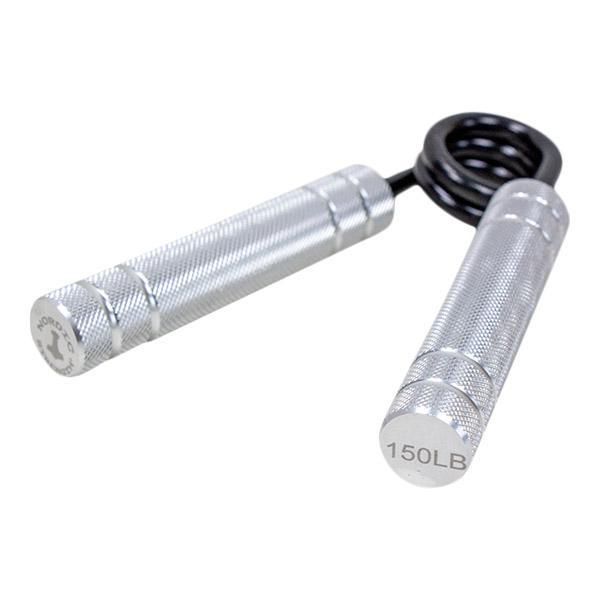 Fingerhantel "Hand Grip PRO", 150 lbs (ca. 68 kg) - metallic-silbern