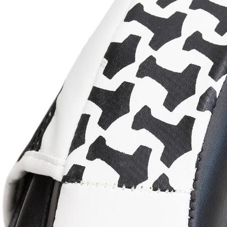 Handpratzen, leicht gekrümmt, schwarz-weiß (Paar)