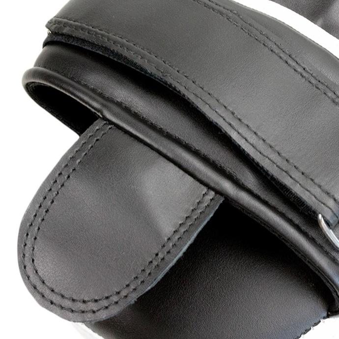 Handpratzen, leicht gekrümmt, schwarz-weiß (Paar)