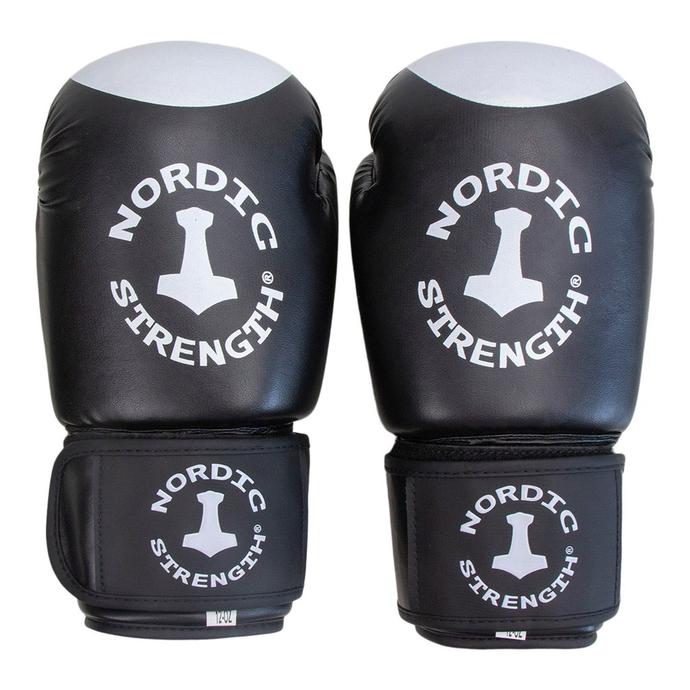 Boxhandschuhe von Nordic Strength, schwarz-weiß