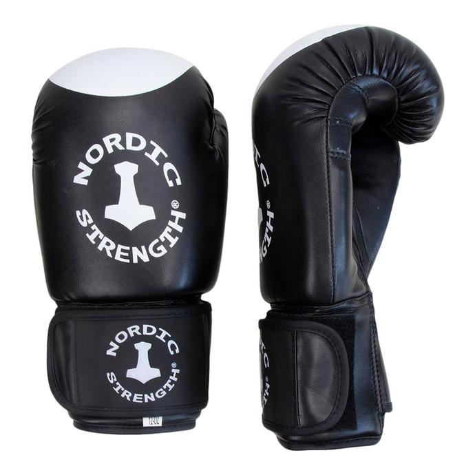 Boxhandschuhe von Nordic Strength, schwarz-weiß