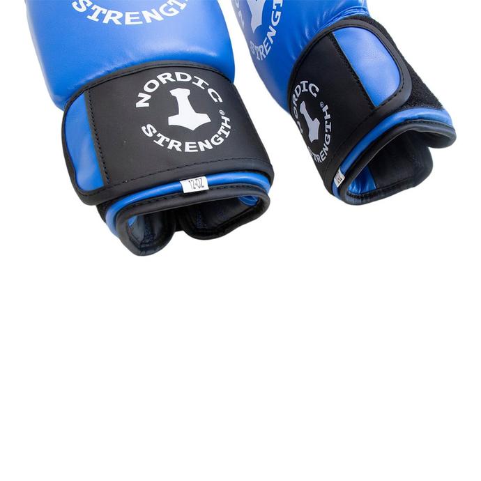 Boxhandschuhe von Nordic Strength, blau-weiß