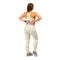 Leggings und Sport-BH, 'Floral Yellow'