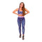 Leggings und Sport-BH, 'Purple Dots'