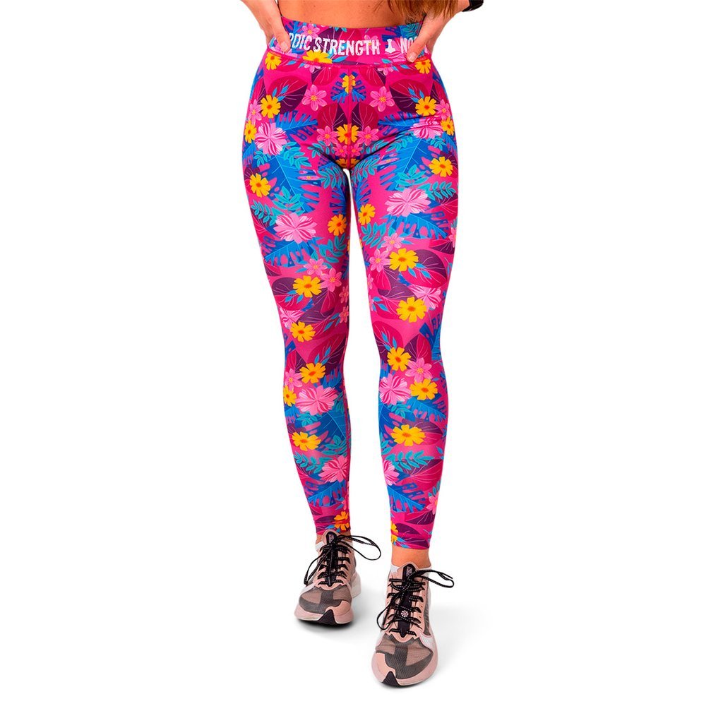 Leggings und Sport-BH, 'Tropical Pink'