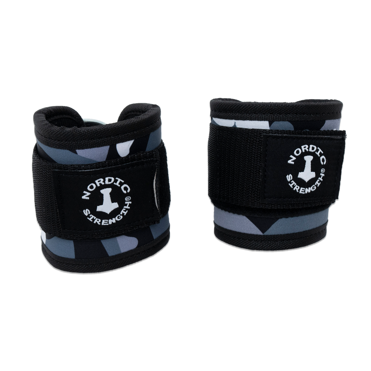 Fußschlaufen "Military Style", grau (2 Stück)