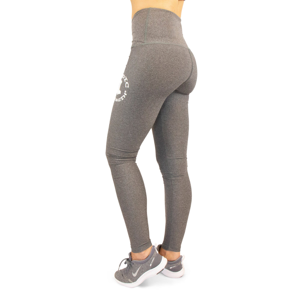 Leggings DELUXE, hohe Taille, grau