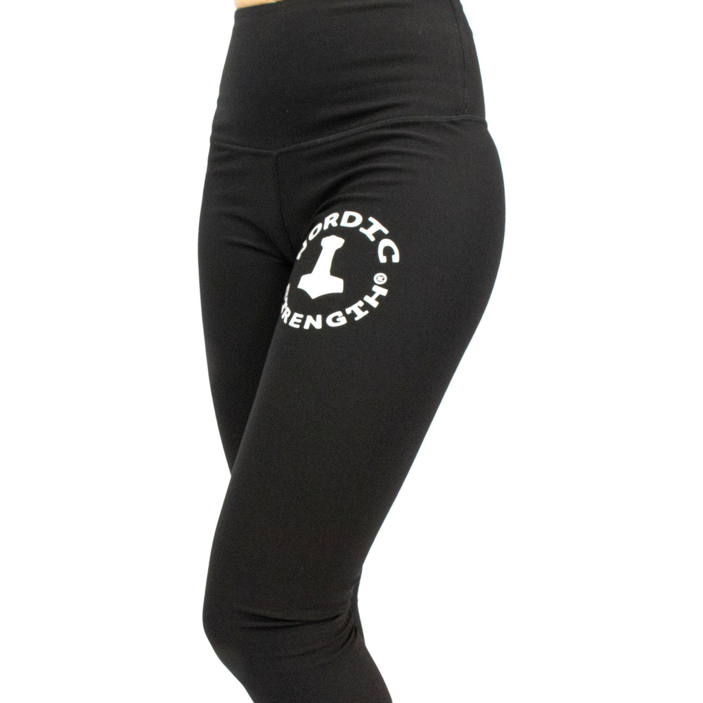 Leggings DELUXE, hohe Taille, schwarz