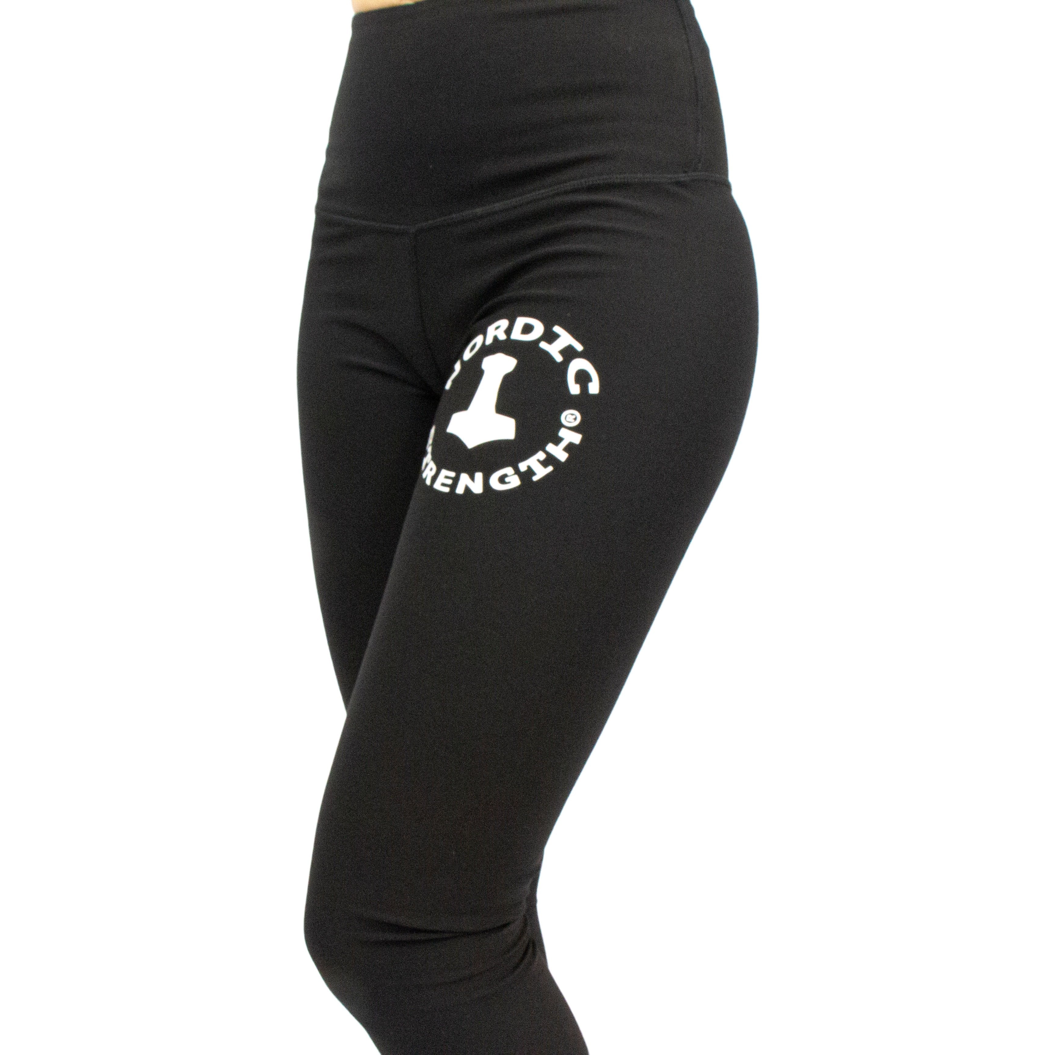 Leggings DELUXE, hohe Taille, schwarz