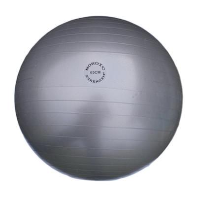 Hochwertiger Gymnastikball von Nordic Strength, 65 cm, grau